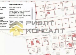 Продается участок, 8 сот., Омск, Октябрьский округ