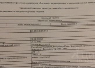 Продается земельный участок, 4.7 сот., Белогорск