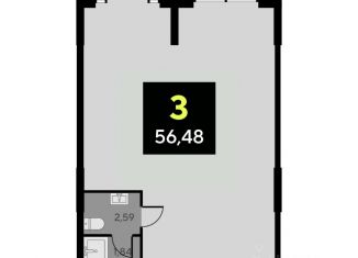 Продаю офис, 56.48 м2, Тюменская область, улица Андрея Приказнова, 2