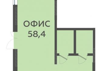 Продам офис, 58.4 м2, Краснодар, улица имени Виктора Анфиногенова, 12