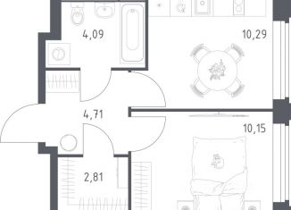Продается 1-комнатная квартира, 32.05 м2, Королёв
