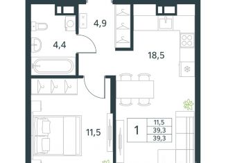 1-ком. квартира на продажу, 39.3 м2, Забайкальский край