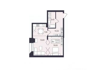 Продается 2-ком. квартира, 49.51 м2, Дагестан