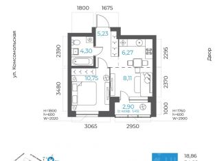 Продается 2-комнатная квартира, 36.11 м2, Уфа