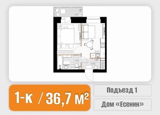 Продажа однокомнатной квартиры, 36.68 м2, Северодвинск