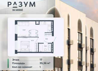1-ком. квартира на продажу, 35.36 м2, Астраханская область