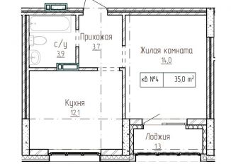 Продам однокомнатную квартиру, 35 м2, Алтайский край
