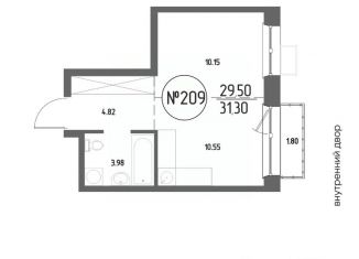 Продаю 1-комнатную квартиру, 31.3 м2, Иркутская область