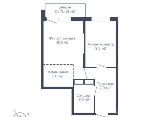 Продам 2-комнатную квартиру, 37.6 м2, Пермь, Мотовилихинский район