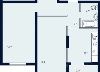 Продаю 2-ком. квартиру, 60.4 м2, Саратов, Кировский район
