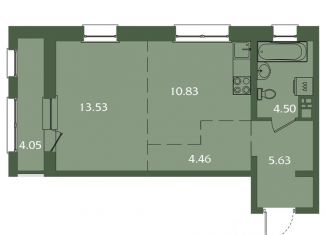 Продается 1-ком. квартира, 43 м2, Иркутск