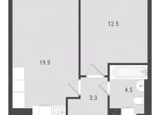 Продажа 1-ком. квартиры, 39.27 м2, Самарская область
