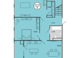 Продажа 5-ком. квартиры, 207.48 м2, Ставрополь, Октябрьский район