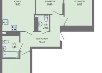 Продаю 3-ком. квартиру, 73.13 м2, Пермь