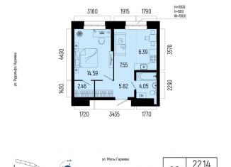 Продам 2-комнатную квартиру, 40.86 м2, Уфа