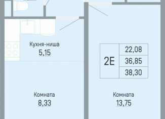 Продажа двухкомнатной квартиры, 38.3 м2, Пермский край