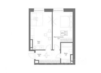 Продам 1-ком. квартиру, 52.17 м2, Татарстан