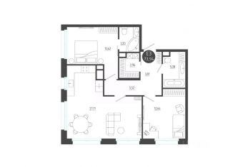 Продажа 2-ком. квартиры, 73.94 м2, Калуга