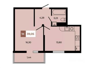 Продам 1-комнатную квартиру, 39.05 м2, Ростовская область, ЖК Соседи, 3к8