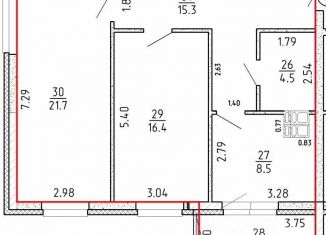 Продается 2-ком. квартира, 72 м2, Самарская область, 4-й проезд, 8А