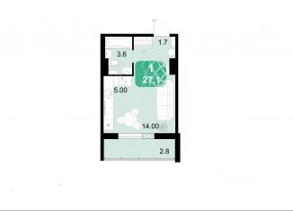 Продам квартиру студию, 27.1 м2, Чита