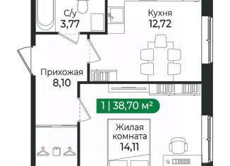 Продам однокомнатную квартиру, 38.7 м2, Сертолово