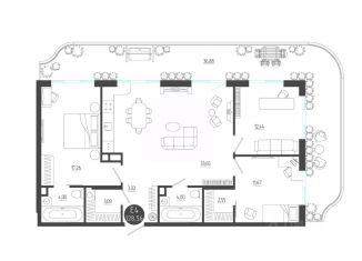 Продажа 3-комнатной квартиры, 128.56 м2, Калуга