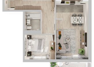 1-ком. квартира на продажу, 51.9 м2, Улан-Удэ