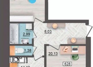 Продам 2-ком. квартиру, 64.07 м2, Смоленск