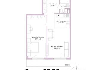 Продаю 3-ком. квартиру, 69.33 м2, Пенза