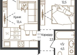 Продажа 1-комнатной квартиры, 38.7 м2, Республика Алтай