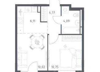 Продажа 2-комнатной квартиры, 35.4 м2, Мытищи