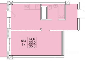 Продается 1-комнатная квартира, 35.6 м2, Якутск, Сайсарский округ