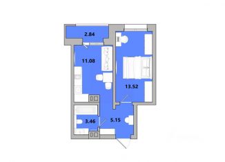 Продам 1-комнатную квартиру, 36.05 м2, Иркутская область