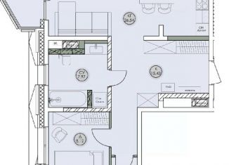Продам 3-ком. квартиру, 100.76 м2, Иркутск