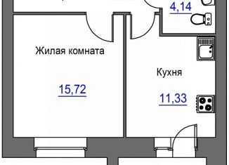 Продажа 1-комнатной квартиры, 41.24 м2, Орёл