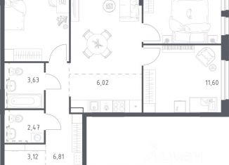 Продается 3-комнатная квартира, 69 м2, Республика Башкортостан