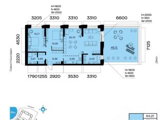 Продажа 3-комнатной квартиры, 106.15 м2, Уфа, Октябрьский район