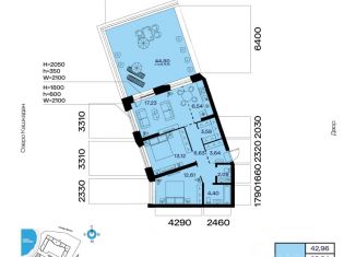 Продается 3-ком. квартира, 83.28 м2, Уфа, Октябрьский район