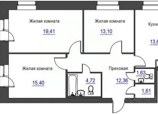 Продажа 3-комнатной квартиры, 86.67 м2, Орёл