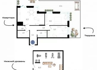 Продажа 2-комнатной квартиры, 115.17 м2, Тула
