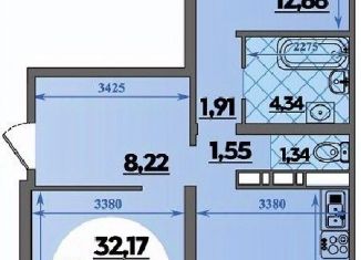 Продаю 2-комнатную квартиру, 68.56 м2, Адыгея
