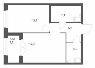 Продается 1-ком. квартира, 42.56 м2, Санкт-Петербург