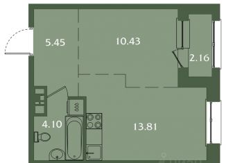 Продам 1-комнатную квартиру, 35.95 м2, Иркутск, ЖК Скандинавия