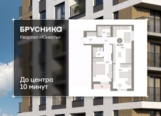 Продается 2-комнатная квартира, 66.46 м2, Пермь, Свердловский район