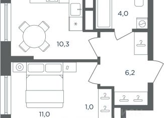 1-ком. квартира на продажу, 32.5 м2, Пермский край