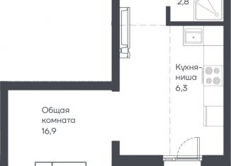 Продажа однокомнатной квартиры, 30.1 м2, Барнаул, Индустриальный район