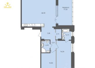 Продается 3-комнатная квартира, 117.7 м2, Иркутск