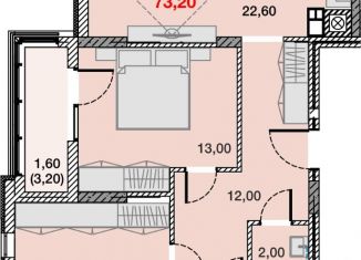 Продаю 2-комнатную квартиру, 73.2 м2, Калининградская область