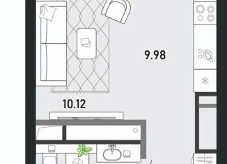 Продается квартира студия, 32.21 м2, Тула, Советский территориальный округ